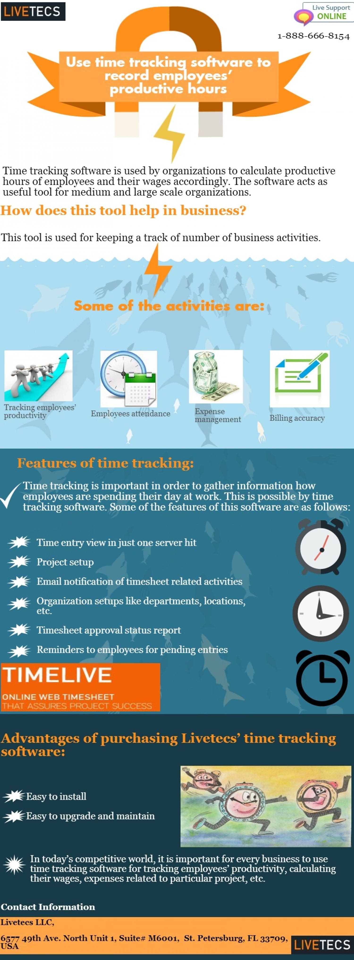List of benefits to using time tracking software for employees