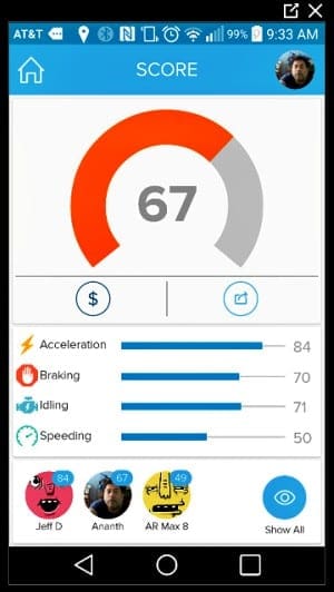 Azuga fleet tracking Smart Phone App
