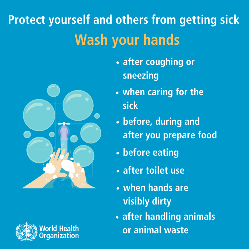 WHO wash your hands to protect from coronavirus
