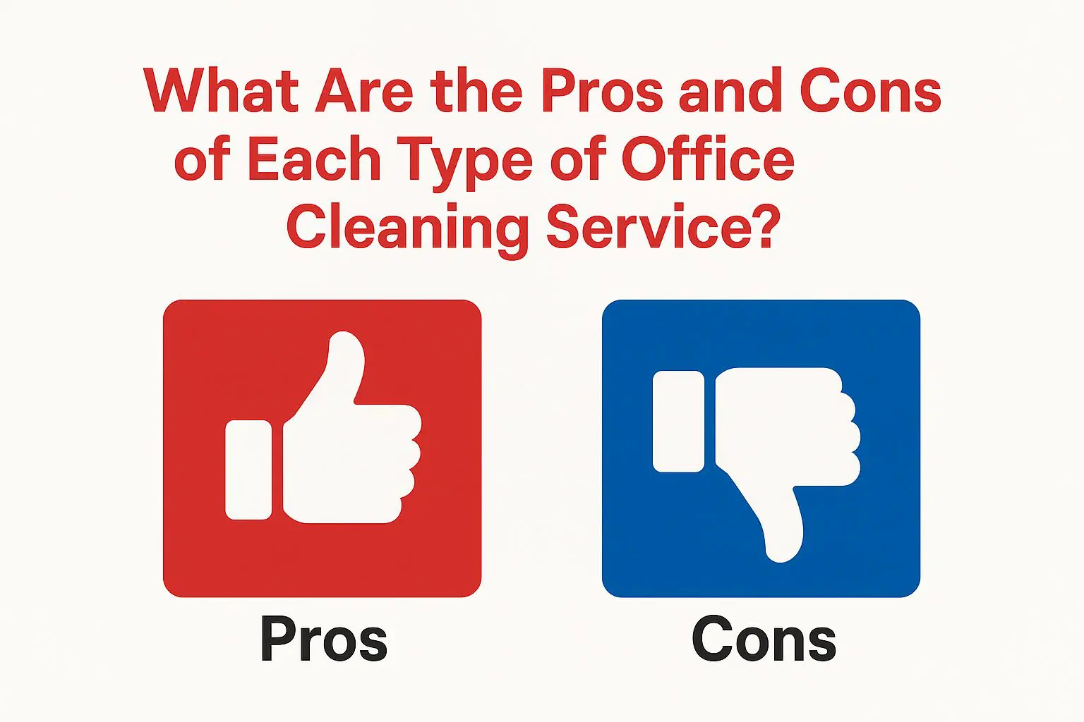 Types of Office Cleaning Services