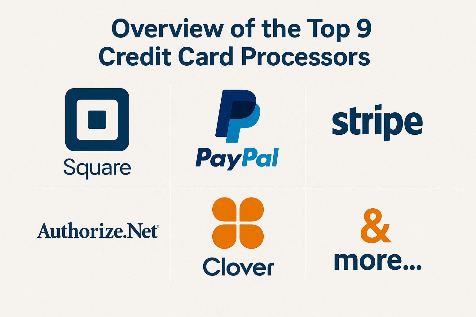 Overview of the Top 9 Credit Card Processors