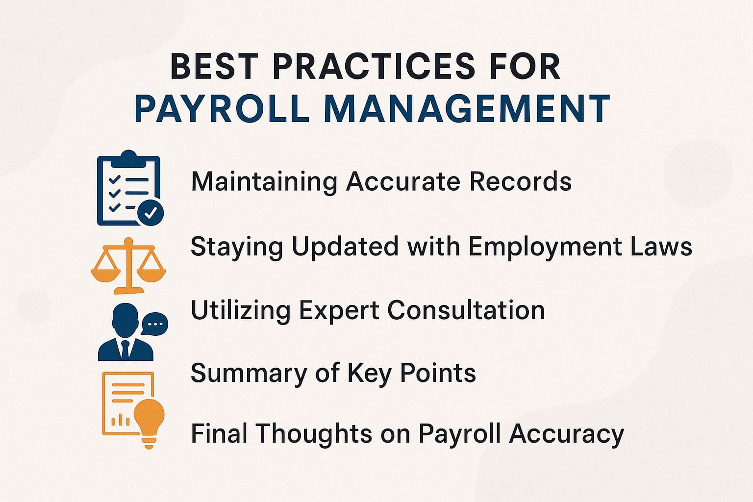 Best Practices for Payroll Management