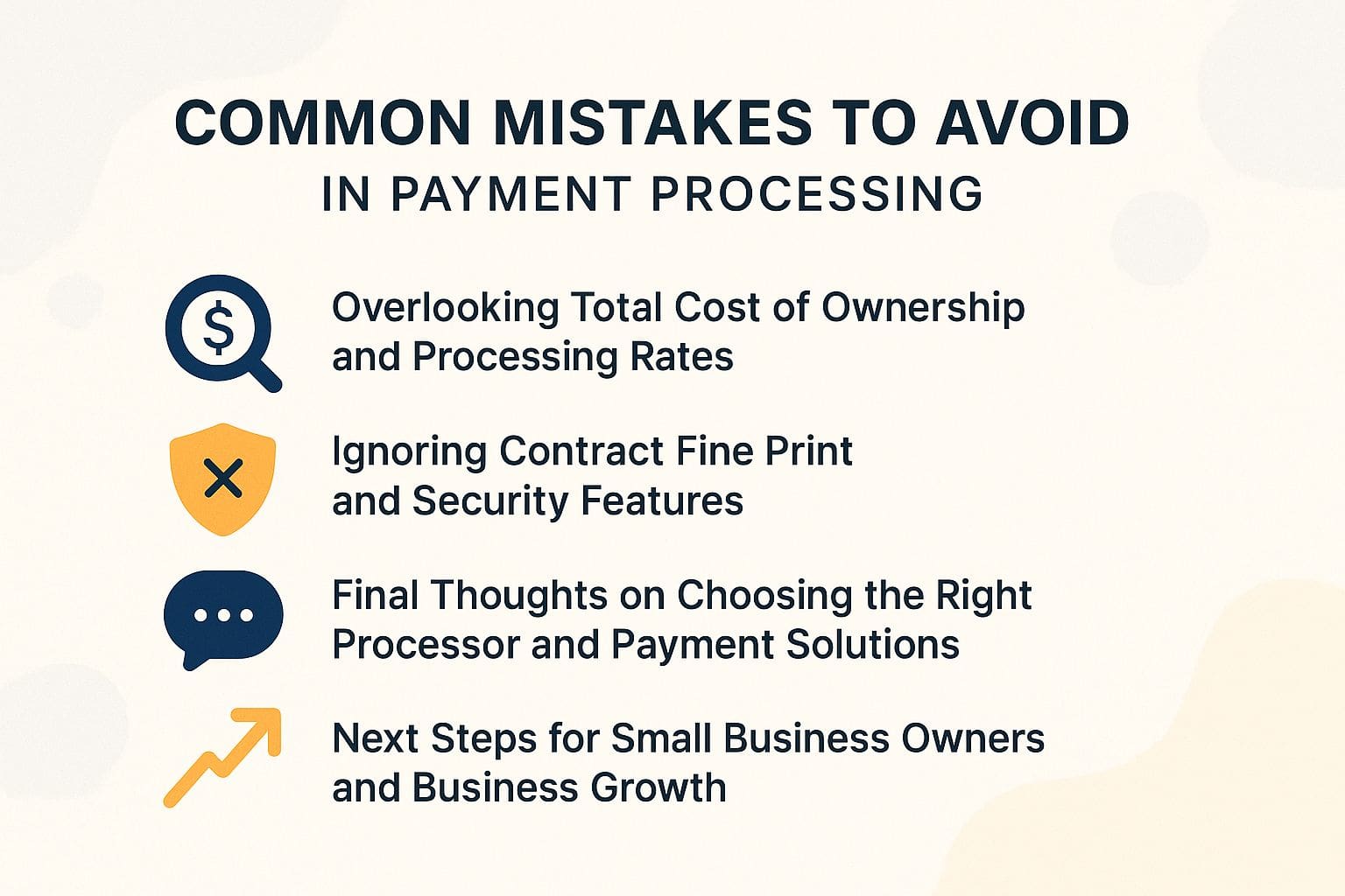 Common Mistakes to Avoid in Payment Processing Common Mistakes to Avoid in Payment Processing