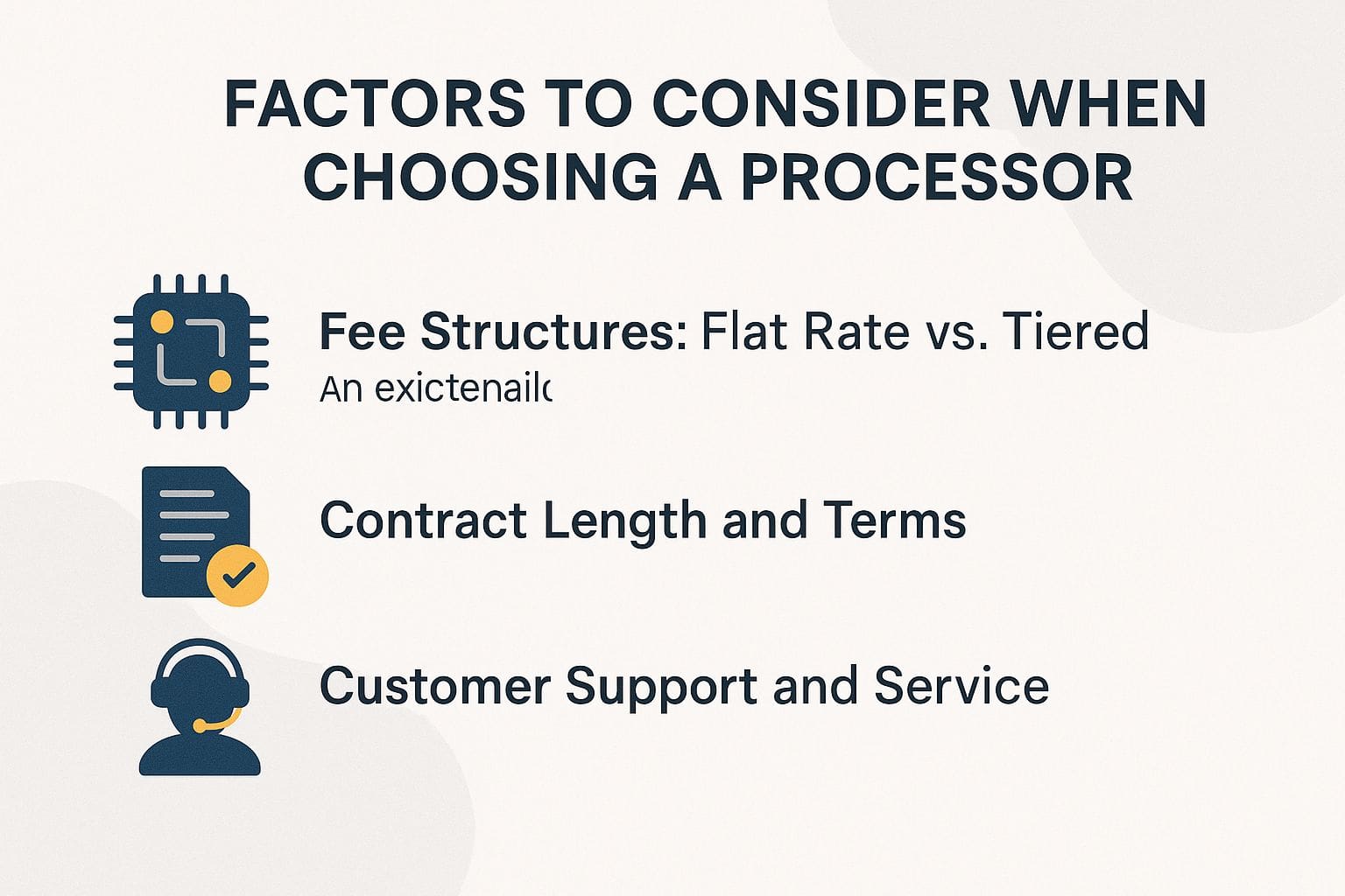 Factors to Consider When Choosing a Processor Factors to Consider When Choosing a Processor