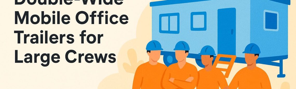 The Benefits of Double-Wide Mobile Office Trailers for Large Crews