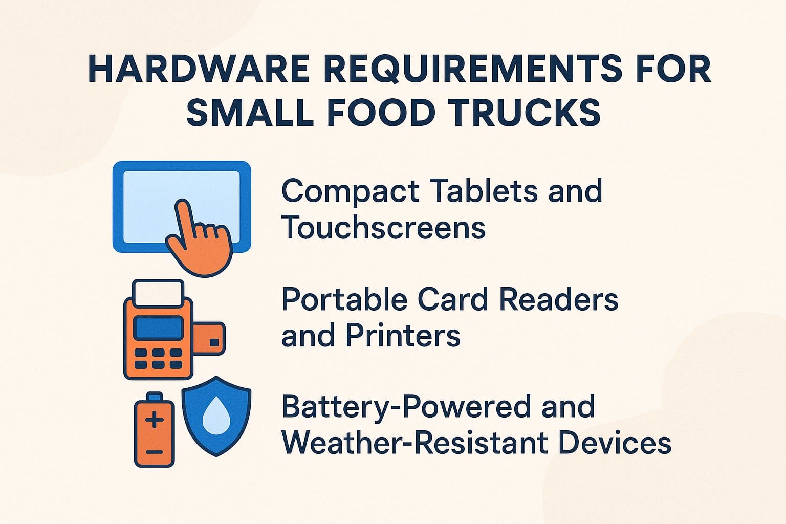 Hardware Requirements for Small Food Trucks Hardware Requirements for Small Food Trucks